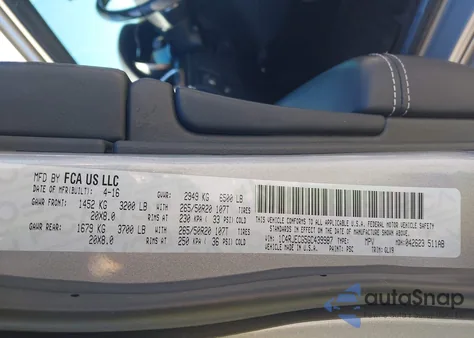 2016 Jeep Grand Cherokee Overland from USA, damaged, VIN 1C4RJECG5GC439987